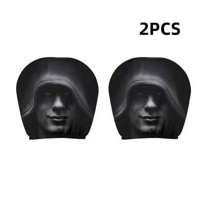 Horror Face Print Car Headrest Covers